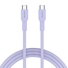 Кабель CANYON OnWire 60CL USB Type-C-USB Type-C 60W COLOR Braided 1м Purple (CND-CCAP60AB10PU)