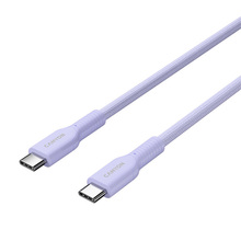 Кабель CANYON OnWire 60CL USB Type-C-USB Type-C 60W COLOR Braided 1м Purple (CND-CCAP60AB10PU)