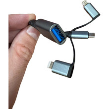 Адаптер XOKO 3 в 1 OTG USB 3.0 - Type-C, micro USB, 60W, 11cm (XK-AC-155)