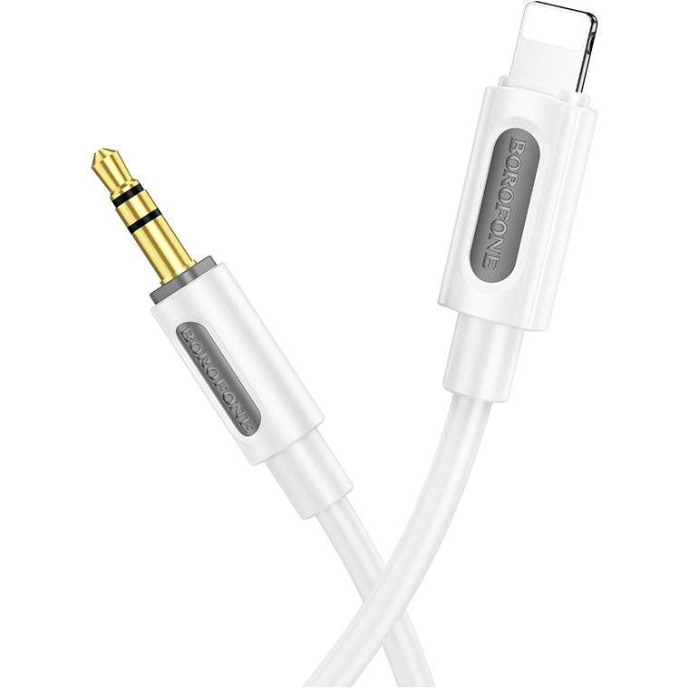 Кабель BOROFONE BL20 1 м White (6941991114403) Тип Lightning - аудіо 3.5 мм