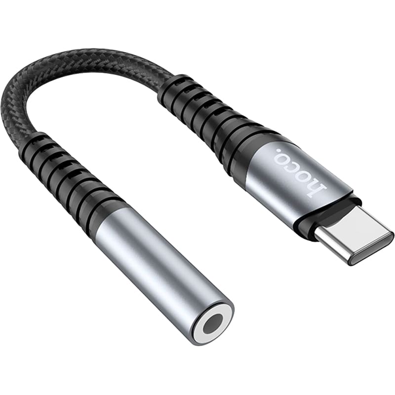 Перехідник HOCO LS33 USB Type-C - аудіо 3.5 мм 0.12 м Metal Gray (6931474761163) Тип USB Type-С - аудіо 3.5 мм