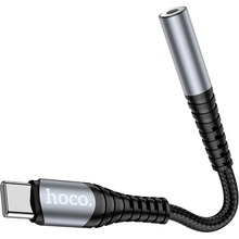 Перехідник HOCO LS33 USB Type-C - аудіо 3.5 мм 0.12 м Metal Gray (6931474761163)
