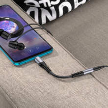 Перехідник HOCO LS33 USB Type-C - аудіо 3.5 мм 0.12 м Metal Gray (6931474761163)