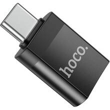 Адаптер HOCO UA17 Type-C male to USB female USB3.0 adapter Black (6931474762016)
