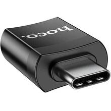 Адаптер HOCO UA17 Type-C male to USB female USB3.0 adapter Black (6931474762016)