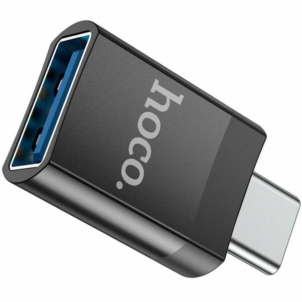 Адаптер HOCO UA17 Type-C male to USB female USB3.0 adapter Black (6931474762016) Тип USB - USB Type-С