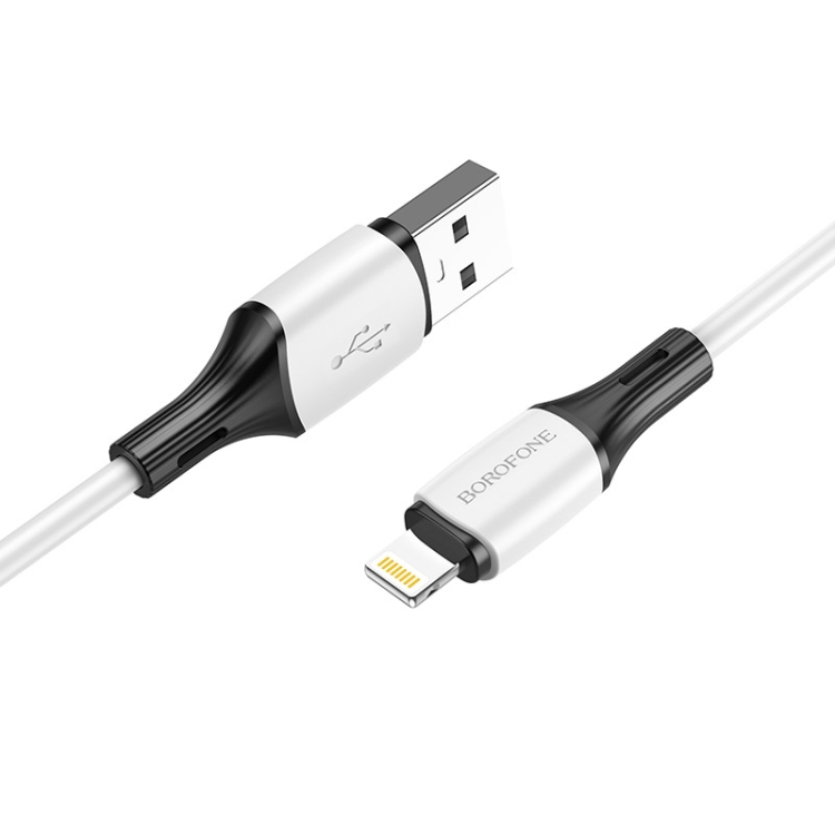 Кабель BOROFONE BX79 USB to iP 2.4A 1 м White (6974443384758) Кабель BOROFONE BX79 USB to iP 2.4A 1 м White (6974443384758)
