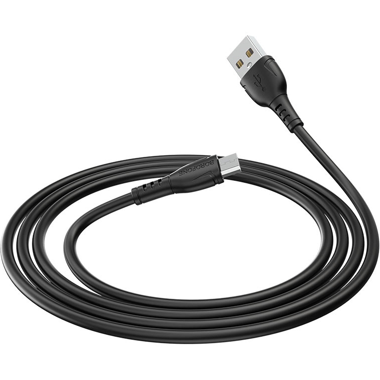 Кабель BOROFONE BX51 Triumph Micro-USB 1 м 2.4A Black (6931474743916) Кабель BOROFONE BX51 Triumph Micro-USB 1 м 2.4A Black (6931474743916)