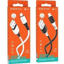 Кабель BOROFONE BX79 USB to Micro 2.4A 1 м White (6974443384772)