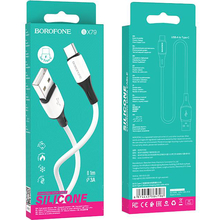Кабель BOROFONE BX79 USB to Type-C 3A 1 м White (6974443384796)