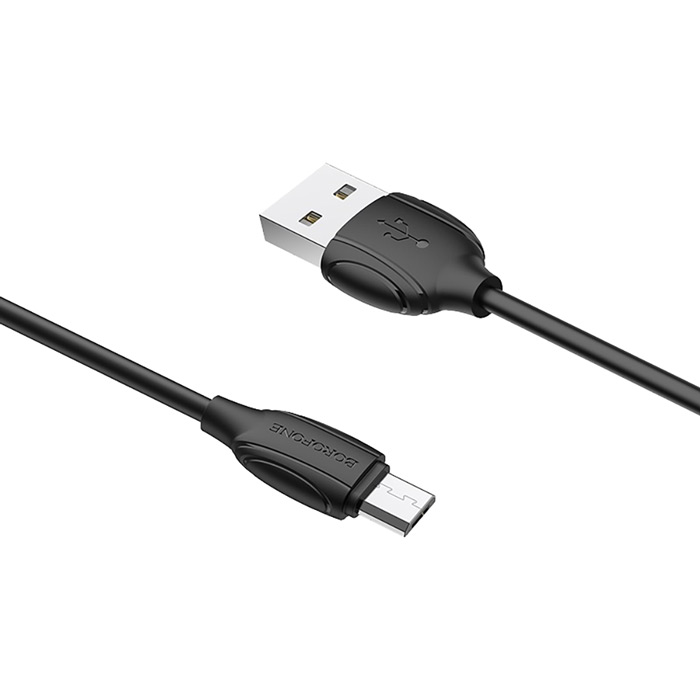 Кабель BOROFONE BX19 Micro-USB 1м Black (6931474701770) Тип USB - micro-USB