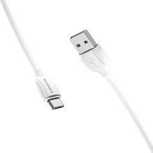 Кабель BOROFONE BX19 Micro-USB 1м White (6931474701787)