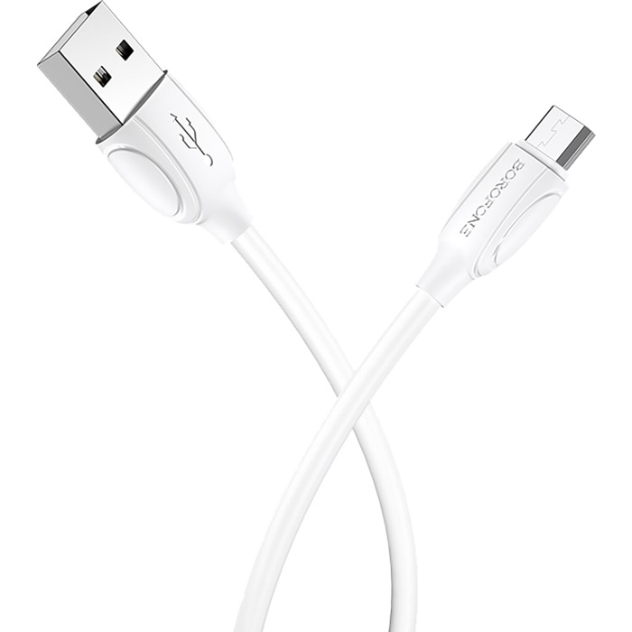 Кабель BOROFONE BX19 Micro-USB 1м White (6931474701787) Тип USB - micro-USB
