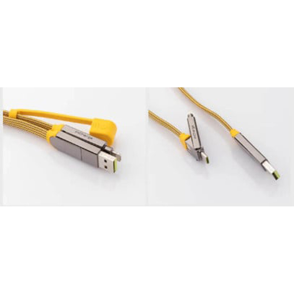 Кабель ROLLING SQUARE in Charge XL 6in1 30 см Yellow (XLS03R) Довжина 0.3