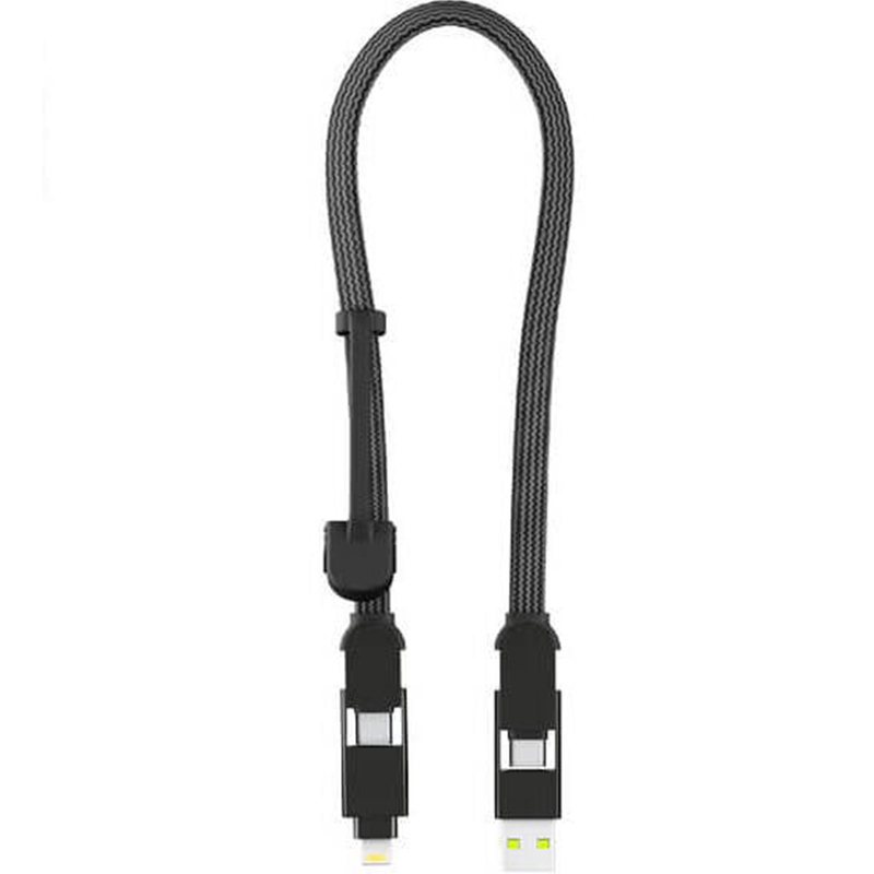 Кабель ROLLING SQUARE 6in1 inCharge XL 30 см Black (XLS01R)