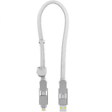 Кабель ROLLING SQUARE 6in1 inCharge XL 30 см White (XLS02R)