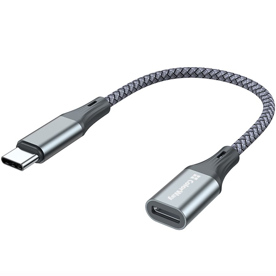 Кабель COLORWAY USB Type-C - Lightning 17.5 см Gray (CW-AD-CL) Дополнительно Power Delivery (PD) до 60 Вт