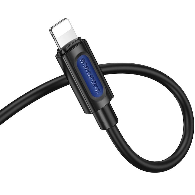 Кабель BOROFONE BL20 Lightning - аудіо 3,5 мм 1м Black (6941991114397) Довжина 1