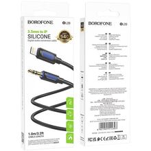Кабель BOROFONE BL20 Lightning - аудіо 3,5 мм 1м Black (6941991114397)