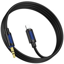 Кабель BOROFONE BL20 Lightning - аудіо 3,5 мм 1м Black (6941991114397)