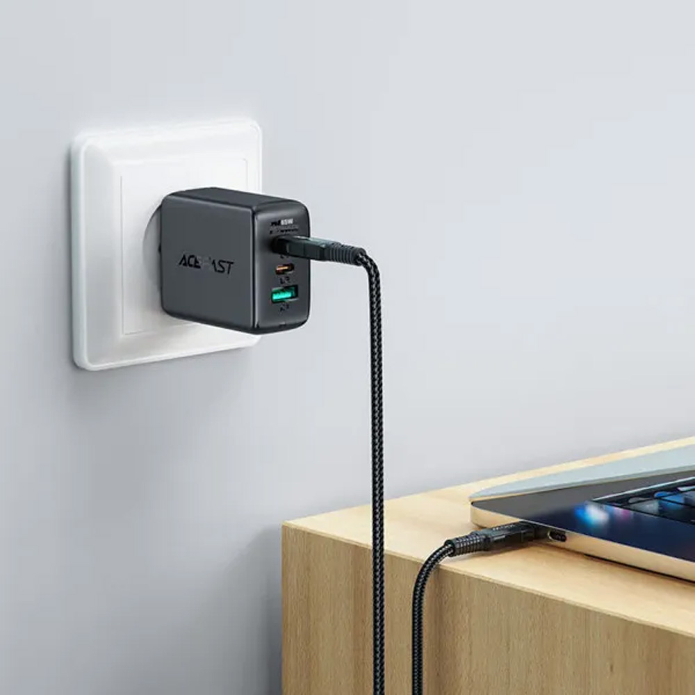 Кабель ACEFAST C4-03 USB Type-C - USB Type-C 5A 100W 2m Black (6974316280996) Тип USB Type-С - USB Type-С