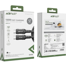 Кабель ACEFAST C4-03 USB Type-C - USB Type-C 5A 100W 2m Black (6974316280996)