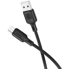 Кабель BOROFONE BX113 Lenny USB - Micro USB 1м Black (6941991115417)