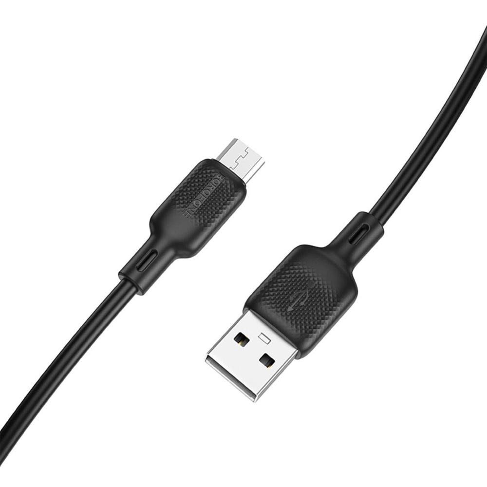 Кабель BOROFONE BX113 Lenny USB - Micro USB 1м Black (6941991115417) Довжина 1