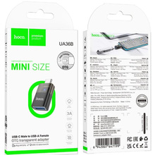 Адаптер HOCO UA36B USB Type-C - USB OTG Black (6942007647199)