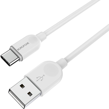 Кабель BOROFONE BX14 LinkJet USB - USB Type-C 2 м White (6957531090021)