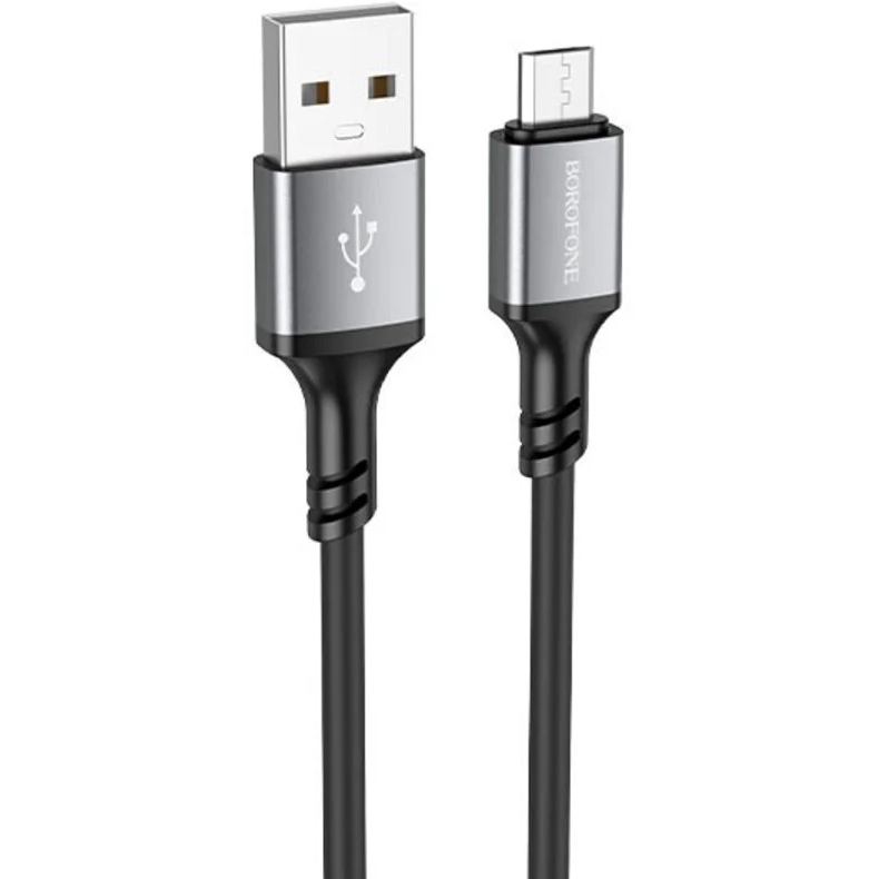 Кабель BOROFONE BX83 Famous USB - micro-USB 1 м Black (6974443386387) Кабель BOROFONE BX83 Famous USB - micro-USB 1 м Black (6974443386387)