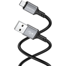 Кабель BOROFONE BX83 Famous USB - micro-USB 1 м Black (6974443386387)