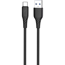 Кабель PROOVE GridLine USB-USB Typce-C 3A 1 м Black (CCGL15001201)