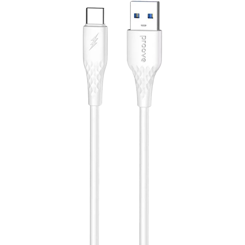 Кабель PROOVE GridLine USB - USB Type-C 3A 1 м White (CCGL15001202)