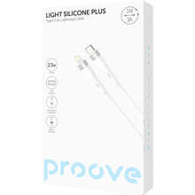 Кабель PROOVE Light Silicone Plus USB Type-C - Lightning 27W 1 м White (CCLS27002102)