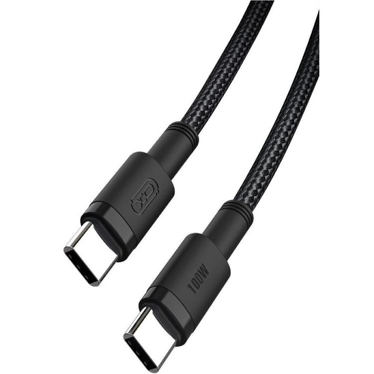 Кабель XO NBQ199 USB Type-C - USB Type-C 100W 1 м Black (NBQ199_C_Black) Кабель XO NBQ199 USB Type-C - USB Type-C 100W 1 м Black (NBQ199_C_Black)