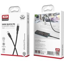 Кабель XO NBQ199 USB Type-C - USB Type-C 100W 1 м Black (NBQ199_C_Black)