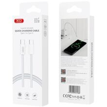 Кабель XO NBQ260A USB Type-C - USB Type-C 60W 1 м White (NBQ260A_С_White)