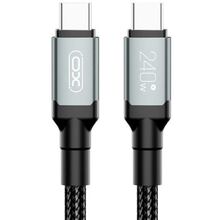 Кабель XO NBQ264A USB Type-C - USB Type-C 240W 1 м Black (NBQ264A_С_Black)