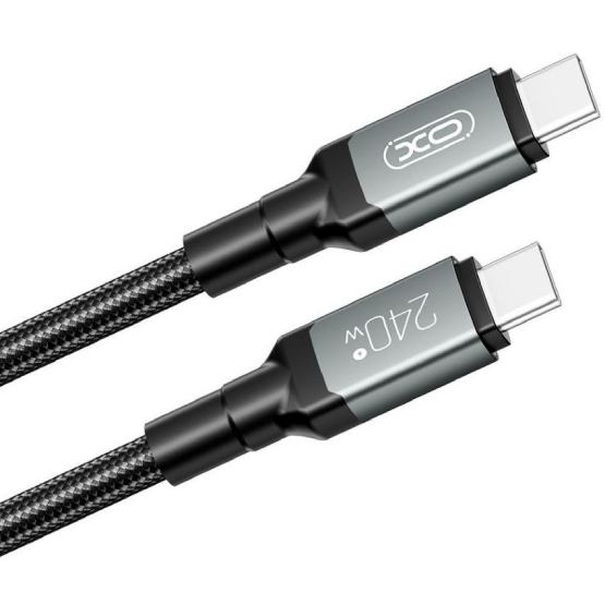 Кабель XO NBQ264A USB Type-C - USB Type-C 240W 1 м Black (NBQ264A_С_Black) Длина 1