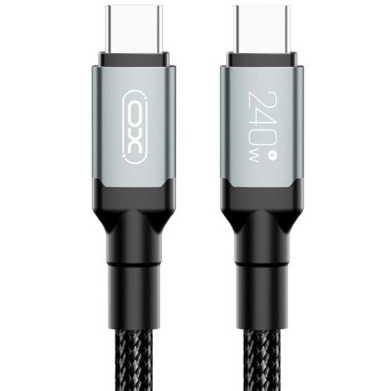 Кабель XO NBQ264A USB Type-C - USB Type-C 240W 2 м Black (NBQ264B_C_Black) Кабель XO NBQ264A USB Type-C - USB Type-C 240W 2 м Black (NBQ264B_C_Black)
