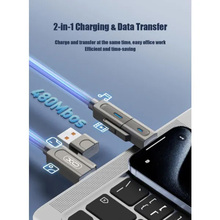 Кабель XO NB275 USB Type-C/USB-A - USB Type-C/Lightning 4-in-1 60W 1m Gray (NB275_4-in-1_Gray)