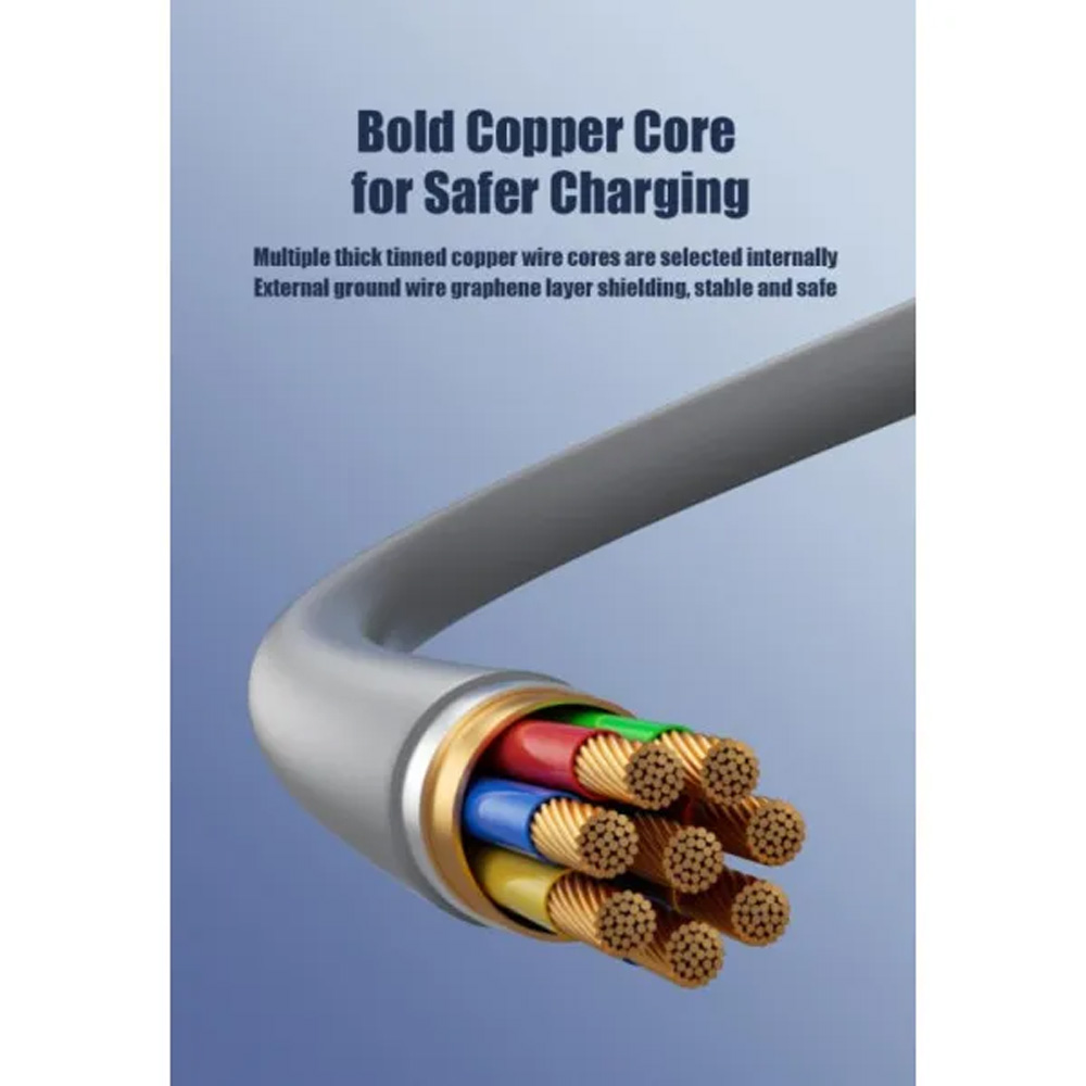 В Фокстрот Кабель XO NB275 USB Type-C/USB-A - USB Type-C/Lightning 4-in-1 60W 1m Gray (NB275_4-in-1_Gray)