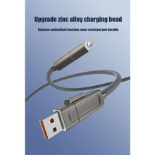 Кабель XO NB275 USB Type-C/USB-A - USB Type-C/Lightning 4-in-1 60W 1m Gray (NB275_4-in-1_Gray)