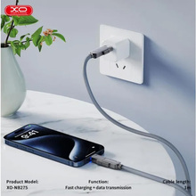 Кабель XO NB275 USB Type-C/USB-A - USB Type-C/Lightning 4-in-1 60W 1m Gray (NB275_4-in-1_Gray)