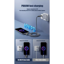 Кабель XO NB275 USB Type-C/USB-A - USB Type-C/Lightning 4-in-1 60W 1m Gray (NB275_4-in-1_Gray)