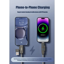 Кабель XO NB275 USB Type-C/USB-A - USB Type-C/Lightning 4-in-1 60W 1m Gray (NB275_4-in-1_Gray)