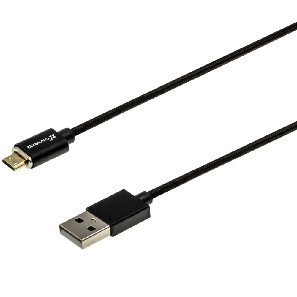 Кабель GRAND-X USB - microUSB MG-01M Дополнительно с магнитным разъемом