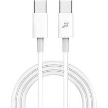 Кабель GRAND-X Type-C - Type-C 60W 1 м White (CC-03W)