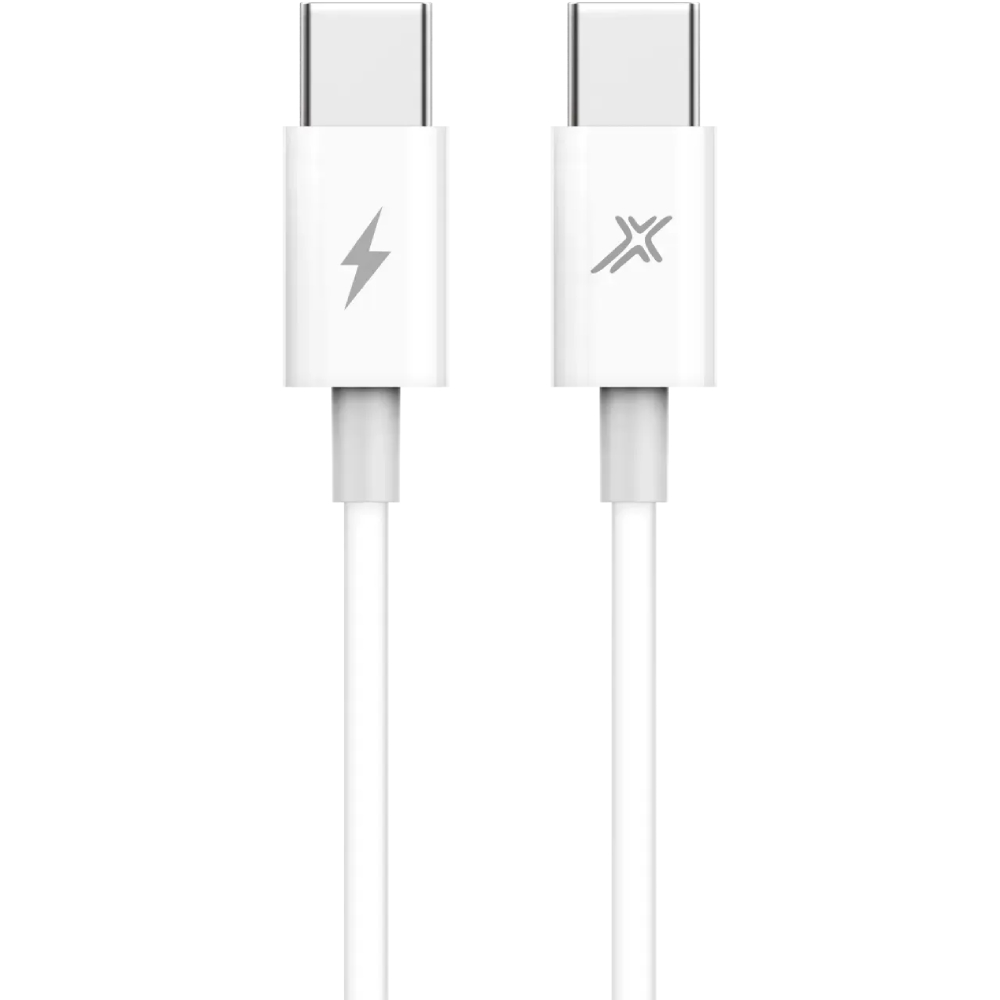 Кабель GRAND-X Type-C - Type-C 1 м White (CC-07)